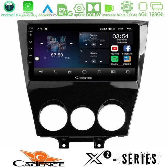 Cadence X2 Series 8Core Android14 6+128GB  Mazda RX8 2008-2012 Navigation Multimedia Tablet 9"