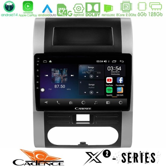 Cadence X2 Series 8Core Android14 6+128GB  Nissan X-Trail T31 Navigation Multimedia Tablet 10"