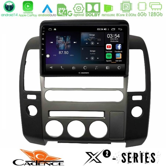 Cadence X2 Series 8Core Android14 6+128GB Nissan Navara D40 2006-2012 (με εργ.οθόνη) Navigation Multimedia Tablet 9" Cadence X2 Series 8Core Android14 6+128GB Nissan Navara D40 2006-2012 (με εργ.οθόνη) Navigation Multimedia Tablet 9"