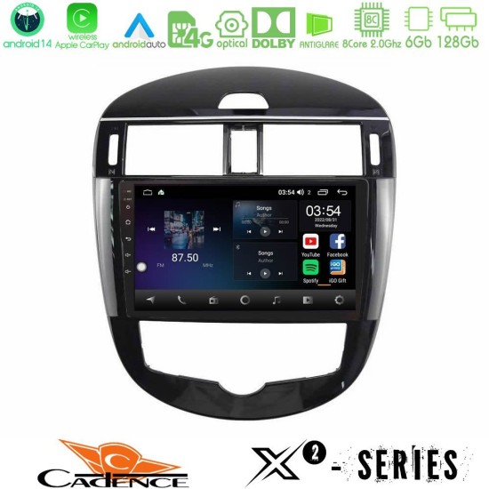 Cadence X2 Series 8Core Android14 6+128GB  Nissan Pulsar 2015-2018 Navigation Multimedia Tablet 9"