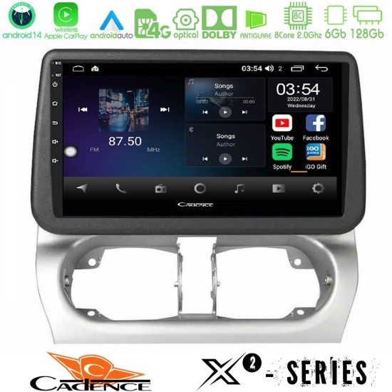 Cadence X2 Series 8Core Android14 6+128GB  Opel Corsa C/Combo C Navigation Multimedia Tablet 9"