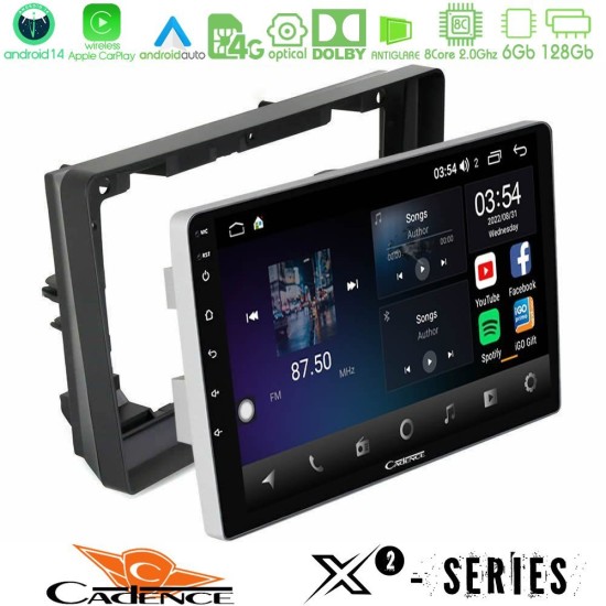 Cadence X2 Series 8Core Android14 6+128GB  Peugeot 308 2013-2020 Navigation Multimedia Tablet 9"