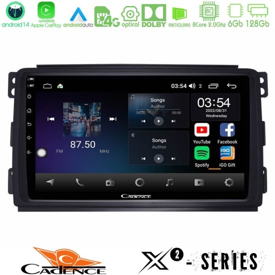 Cadence X2 Series 8Core Android14 6+128GB  Smart 451 Navigation Multimedia Tablet 9"