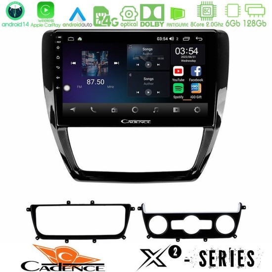 Cadence X2 Series 8Core Android14 6+128GB  VW Jetta Navigation Multimedia Tablet 10"