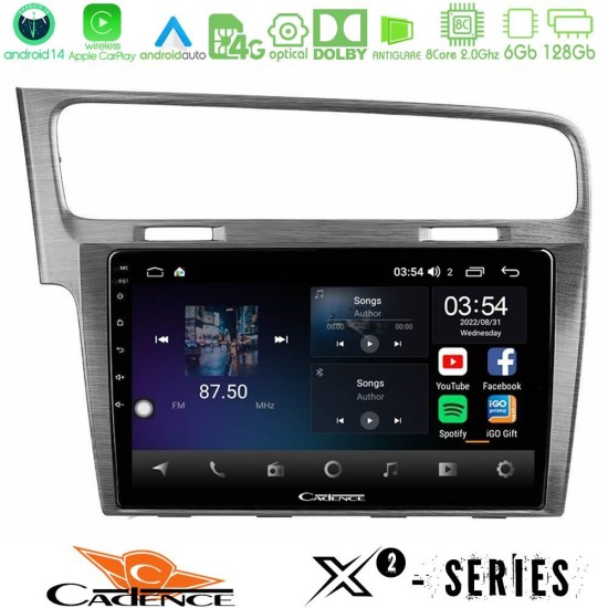 Cadence X2 Series 8Core Android14 6+128GB  VW GOLF 7 Navigation Multimedia Tablet 10"