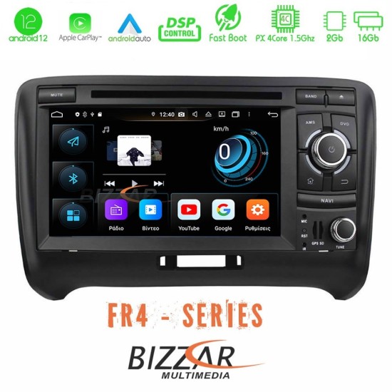 Bizzar FR4 Pro Series Audi TT 4Core Android12 2+16GB Navigation Multimedia Station 7" (OEM Style)