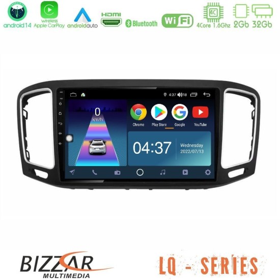 Bizzar LQ Series 4Core Android14 2+32GB VW Sharan 2015-2023 Navigation Multimedia Tablet 9" Με Carplay & Android Auto