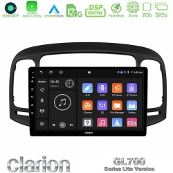 Clarion GL700 Lite Series 8Core Android11 2+32GB Hyundai Accent 2006-2011 Navigation Multimedia Tablet 9" Με Carplay & Android Auto