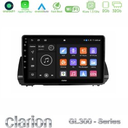 Clarion GL300 Series 4Core Android11 2+32GB Dacia Sandero/Logan/Jogger 2022-> Navigation Multimedia Tablet 9" Με Carplay & Android Auto Clarion GL300 Series 4Core Android11 2+32GB Dacia Sandero/Logan/Jogger 2022-> Navigation Multimedia Tablet 9" Με Carplay & Android Auto