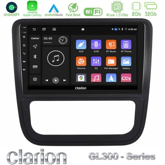 Clarion GL300 Series 4Core Android11 2+32GB VW Scirocco 2008-2014 Navigation Multimedia Tablet 9" Με Carplay & Android Auto Clarion GL300 Series 4Core Android11 2+32GB VW Scirocco 2008-2014 Navigation Multimedia Tablet 9" Με Carplay & Android Auto