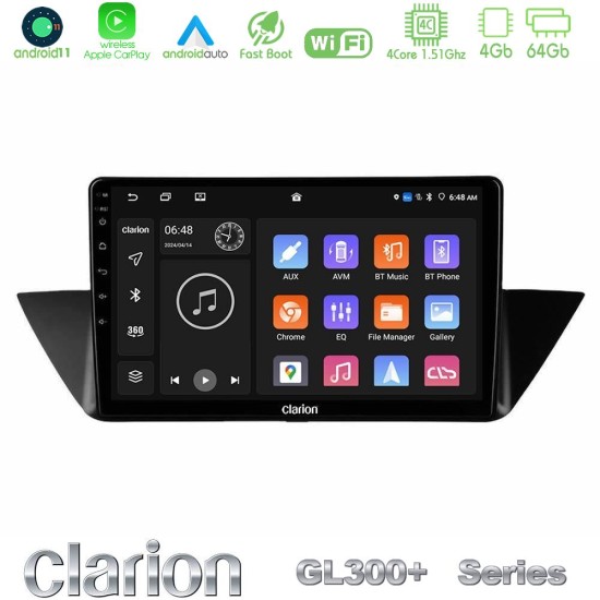 Clarion GL300+ Series 4Core Android11 4+64GB  BMW Χ1 E84 Navigation Multimedia Tablet 10"