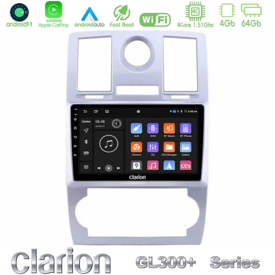 Clarion GL300+ Series 4Core Android11 4+64GB Chrysler 300C Navigation Multimedia Tablet 9" Clarion GL300+ Series 4Core Android11 4+64GB Chrysler 300C Navigation Multimedia Tablet 9"