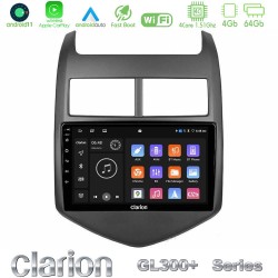 Clarion GL300+ Series 4Core Android11 4+64GB  Chevrolet Aveo 2011-2017 Navigation Multimedia Tablet 9"