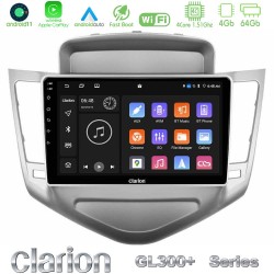 Clarion GL300+ Series 4Core Android11 4+64GB  Chevrolet Cruze 2009-2012 Navigation Multimedia Tablet 9"