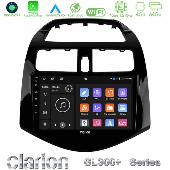 Clarion GL300+ Series 4Core Android11 4+64GB Chevrolet Spark 2009-2015 Navigation Multimedia Tablet 9" Clarion GL300+ Series 4Core Android11 4+64GB Chevrolet Spark 2009-2015 Navigation Multimedia Tablet 9"