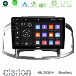 Clarion GL300+ Series 4Core Android11 4+64GB  Chevrolet Captiva 2012-2016 Navigation Multimedia Tablet 9"