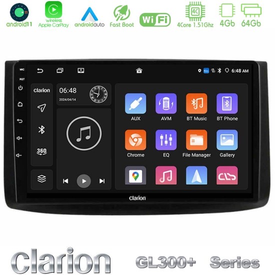 Clarion GL300+ Series 4Core Android11 4+64GB Chevrolet Aveo 2006-2010 Navigation Multimedia Tablet 9" Clarion GL300+ Series 4Core Android11 4+64GB Chevrolet Aveo 2006-2010 Navigation Multimedia Tablet 9"
