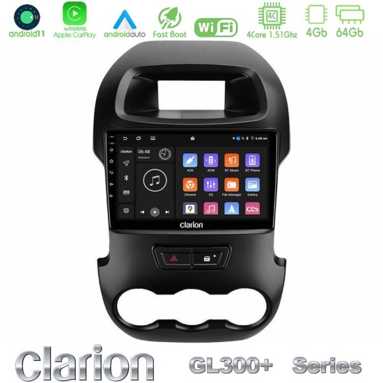 Clarion GL300+ Series 4Core Android11 4+64GB Ford Ranger 2012-2016 Navigation Multimedia Tablet 9" Clarion GL300+ Series 4Core Android11 4+64GB Ford Ranger 2012-2016 Navigation Multimedia Tablet 9"