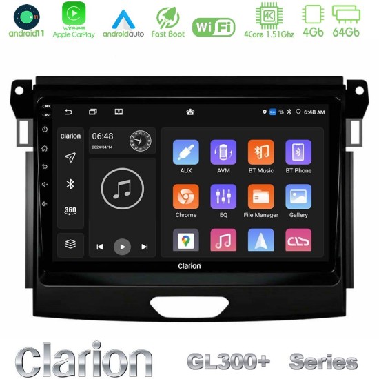 Clarion GL300+ Series 4Core Android11 4+64GB Ford Ranger 2017-2022 Navigation Multimedia Tablet 9" Clarion GL300+ Series 4Core Android11 4+64GB Ford Ranger 2017-2022 Navigation Multimedia Tablet 9"
