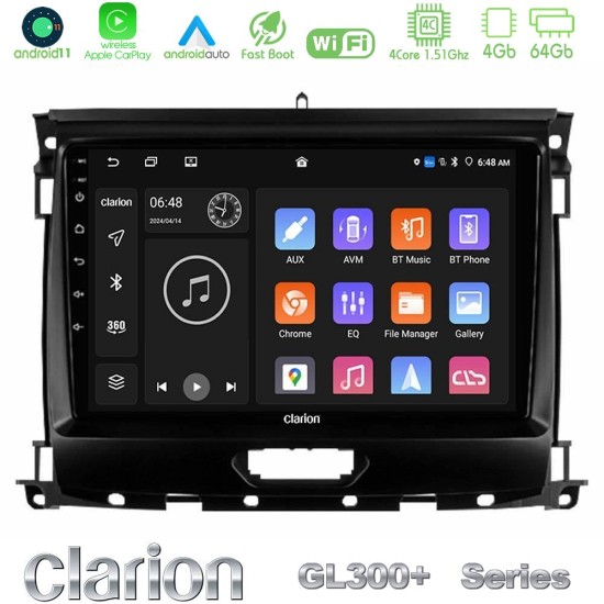 Clarion GL300+ Series 4Core Android11 4+64GB Ford Ranger 2017-2022 Navigation Multimedia Tablet 9" Clarion GL300+ Series 4Core Android11 4+64GB Ford Ranger 2017-2022 Navigation Multimedia Tablet 9"