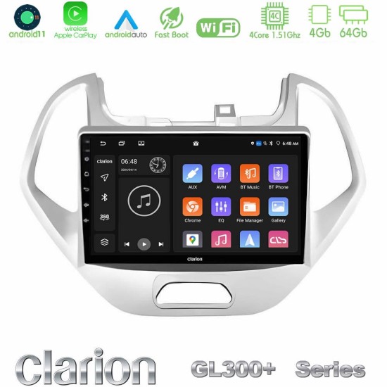 Clarion GL300+ Series 4Core Android11 4+64GB Ford KA 2016-2020 Navigation Multimedia Tablet 9" Clarion GL300+ Series 4Core Android11 4+64GB Ford KA 2016-2020 Navigation Multimedia Tablet 9"