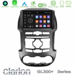 Clarion GL300+ Series 4Core Android11 4+64GB  Ford Ranger 2012-2016 Navigation Multimedia Tablet 9"