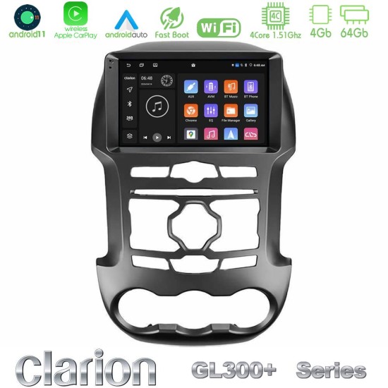 Clarion GL300+ Series 4Core Android11 4+64GB Ford Ranger 2012-2016 Navigation Multimedia Tablet 9" Clarion GL300+ Series 4Core Android11 4+64GB Ford Ranger 2012-2016 Navigation Multimedia Tablet 9"