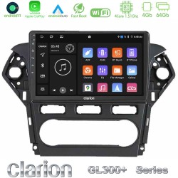 Clarion GL300+ Series 4Core Android11 4+64GB  Ford Mondeo 2011-2014 Navigation Multimedia Tablet 10"