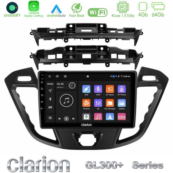Clarion GL300+ Series 4Core Android11 4+64GB Ford Transit Custom/Tourneo Custom Navigation Multimedia Tablet 9" Clarion GL300+ Series 4Core Android11 4+64GB Ford Transit Custom/Tourneo Custom Navigation Multimedia Tablet 9"