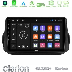 Clarion GL300+ Series 4Core Android11 4+64GB  Fiat Fiorino/Citroen Nemo/Peugeot Bipper Navigation Multimedia Tablet 10"