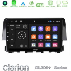Clarion GL300+ Series 4Core Android11 4+64GB Honda Civic 2016-2020 Navigation Multimedia Tablet 9" Clarion GL300+ Series 4Core Android11 4+64GB Honda Civic 2016-2020 Navigation Multimedia Tablet 9"