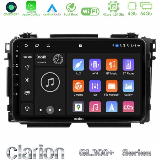 Clarion GL300+ Series 4Core Android11 4+64GB Honda HR-V Navigation Multimedia Tablet 9" Clarion GL300+ Series 4Core Android11 4+64GB Honda HR-V Navigation Multimedia Tablet 9"
