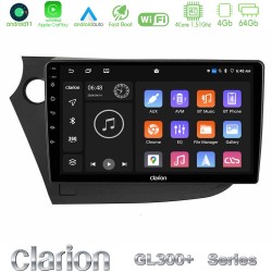 Clarion GL300+ Series 4Core Android11 4+64GB  Honda Insight 2009-2015 Navigation Multimedia Tablet 9"