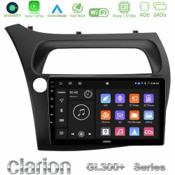 Clarion GL300+ Series 4Core Android11 4+64GB Honda Civic Hatchback 2006-2011 Navigation Multimedia Tablet 9"