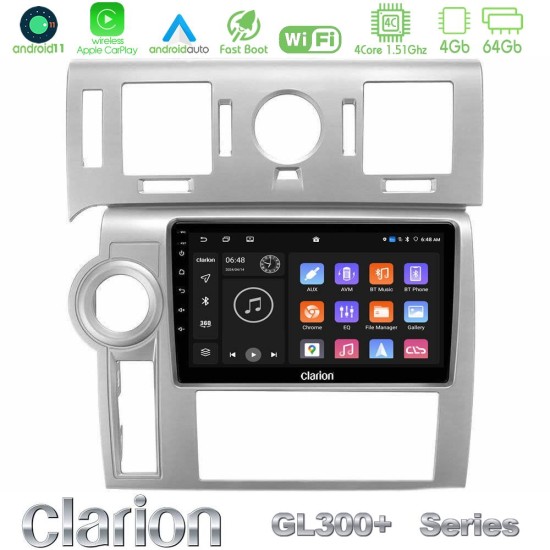Clarion GL300+ Series 4Core Android11 4+64GB Hummer H2 2008-2009 Navigation Multimedia Tablet 9" Clarion GL300+ Series 4Core Android11 4+64GB Hummer H2 2008-2009 Navigation Multimedia Tablet 9"