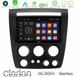 Clarion GL300+ Series 4Core Android11 4+64GB  Hummer H3 2005-2009 Navigation Multimedia Tablet 9"