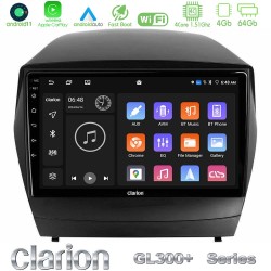 Clarion GL300+ Series 4Core Android11 4+64GB  Hyundai IX35 Auto A/C Navigation Multimedia Tablet 9"