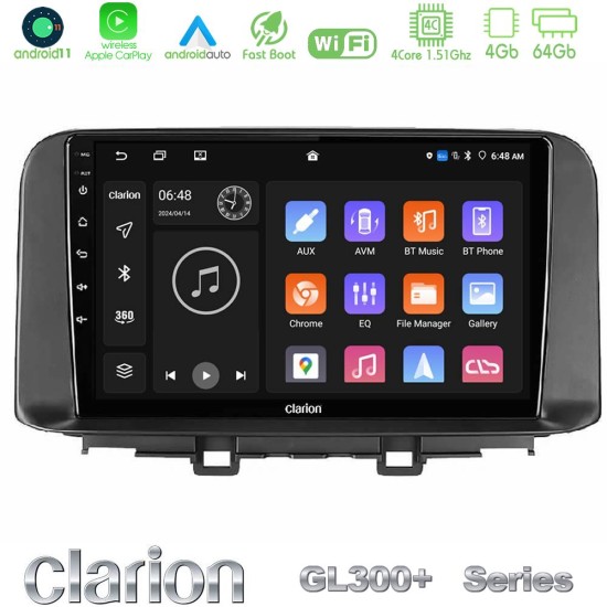 Clarion GL300+ Series 4Core Android11 4+64GB Hyundai Kona 2018-2023 Navigation Multimedia Tablet 10" Clarion GL300+ Series 4Core Android11 4+64GB Hyundai Kona 2018-2023 Navigation Multimedia Tablet 10"