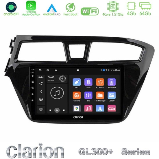 Clarion GL300+ Series 4Core Android11 4+64GB Hyundai i20 2014-2018 Navigation Multimedia Tablet 9" Clarion GL300+ Series 4Core Android11 4+64GB Hyundai i20 2014-2018 Navigation Multimedia Tablet 9"