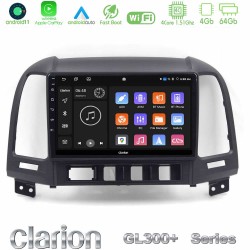 Clarion GL300+ Series 4Core Android11 4+64GB Hyundai Santa Fe 2006-2013 Navigation Multimedia Tablet 10"