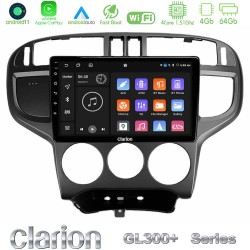 Clarion GL300+ Series 4Core Android11 4+64GB  Hyundai Matrix 2001-2010 Navigation Multimedia Tablet 9"