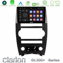 Clarion GL300+ Series 4Core Android11 4+64GB  Jeep Commander 2007-2008 Navigation Multimedia Tablet 9"