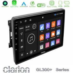 Clarion GL300+ Series 4Core Android11 4+64GB  Chrysler / Dodge / Jeep Navigation Multimedia Tablet 10"