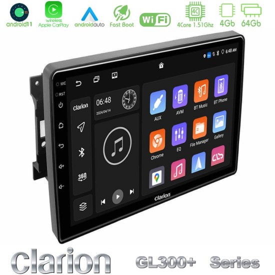 Clarion GL300+ Series 4Core Android11 4+64GB Chrysler / Dodge / Jeep Navigation Multimedia Tablet 10" Clarion GL300+ Series 4Core Android11 4+64GB Chrysler / Dodge / Jeep Navigation Multimedia Tablet 10"