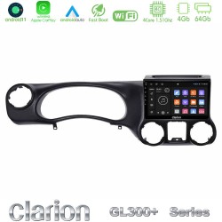 Clarion GL300+ Series 4Core Android11 4+64GB  Jeep Wrangler 2011-2014 Navigation Multimedia Tablet 10"