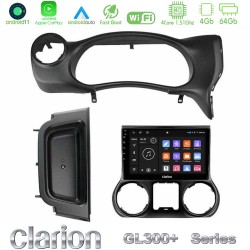 Clarion GL300+ Series 4Core Android11 4+64GB  Jeep Wrangler 2014-2017 Navigation Multimedia Tablet 10"