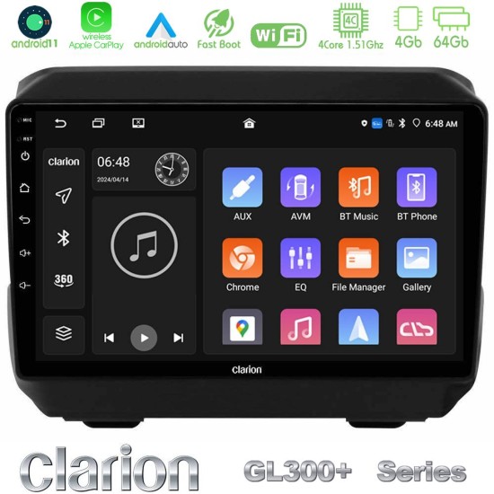 Clarion GL300+ Series 4Core Android11 4+64GB Jeep Wrangler 2018-> Navigation Multimedia Tablet 9" Clarion GL300+ Series 4Core Android11 4+64GB Jeep Wrangler 2018-> Navigation Multimedia Tablet 9"