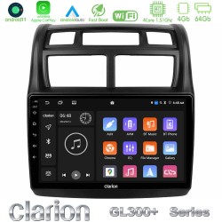 Clarion GL300+ Series 4Core Android11 4+64GB  Kia Sportage 2008-2011 Navigation Multimedia Tablet 9"