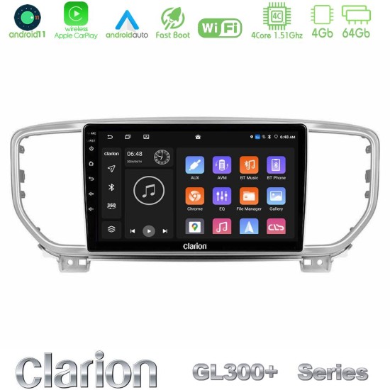 Clarion GL300+ Series 4Core Android11 4+64GB Kia Sportage 2018-2021 Navigation Multimedia Tablet 9" Clarion GL300+ Series 4Core Android11 4+64GB Kia Sportage 2018-2021 Navigation Multimedia Tablet 9"