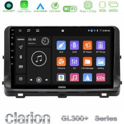Clarion GL300+ Series 4Core Android11 4+64GB  Kia Ceed 2018-2023 Navigation Multimedia Tablet 10"
